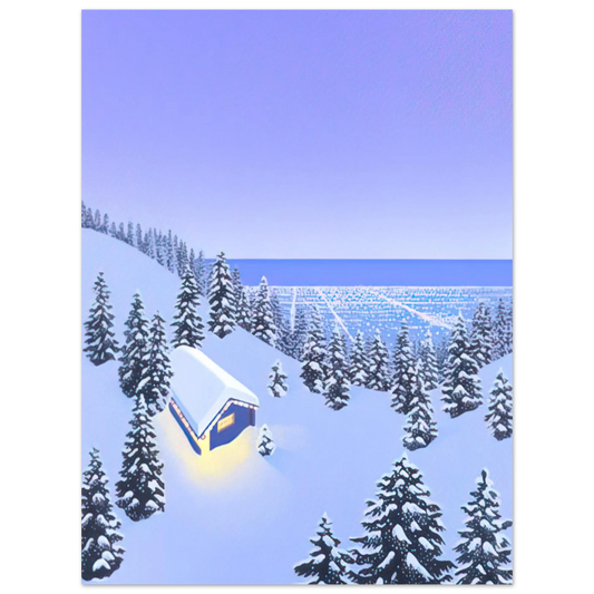 Snow No. 1 by Hiroshi Nagai – art poster, view 2