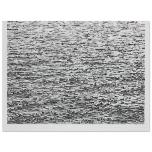 Drypoint Ocean Surface by Vija Celmins (1983) – art poster, view 2