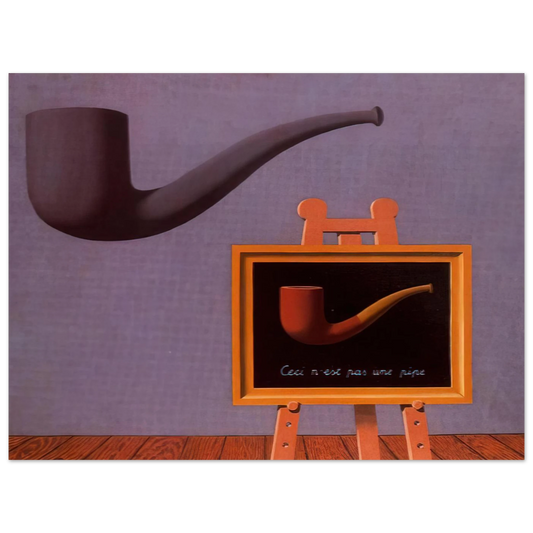 The Two Mysteries by René Magritte (1966) – art poster, view 2