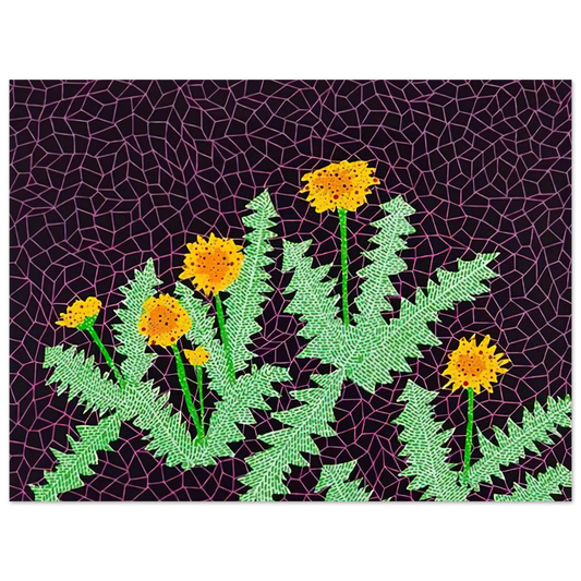 Dandelions by Yayoi Kusama (1985) – art poster, view 2