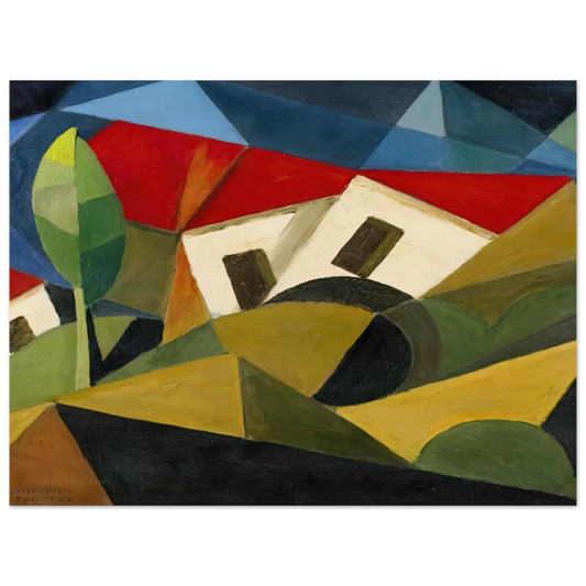 Landscape by Enrico Prampolini (1918) – art poster, view 2