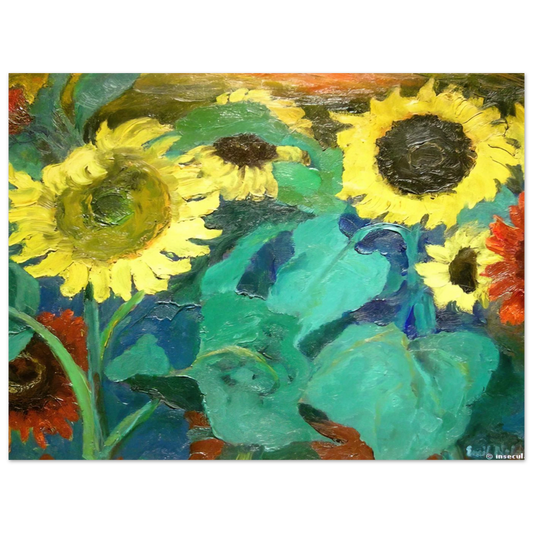 Sunflowers by Emil Nolde – art poster, view 2