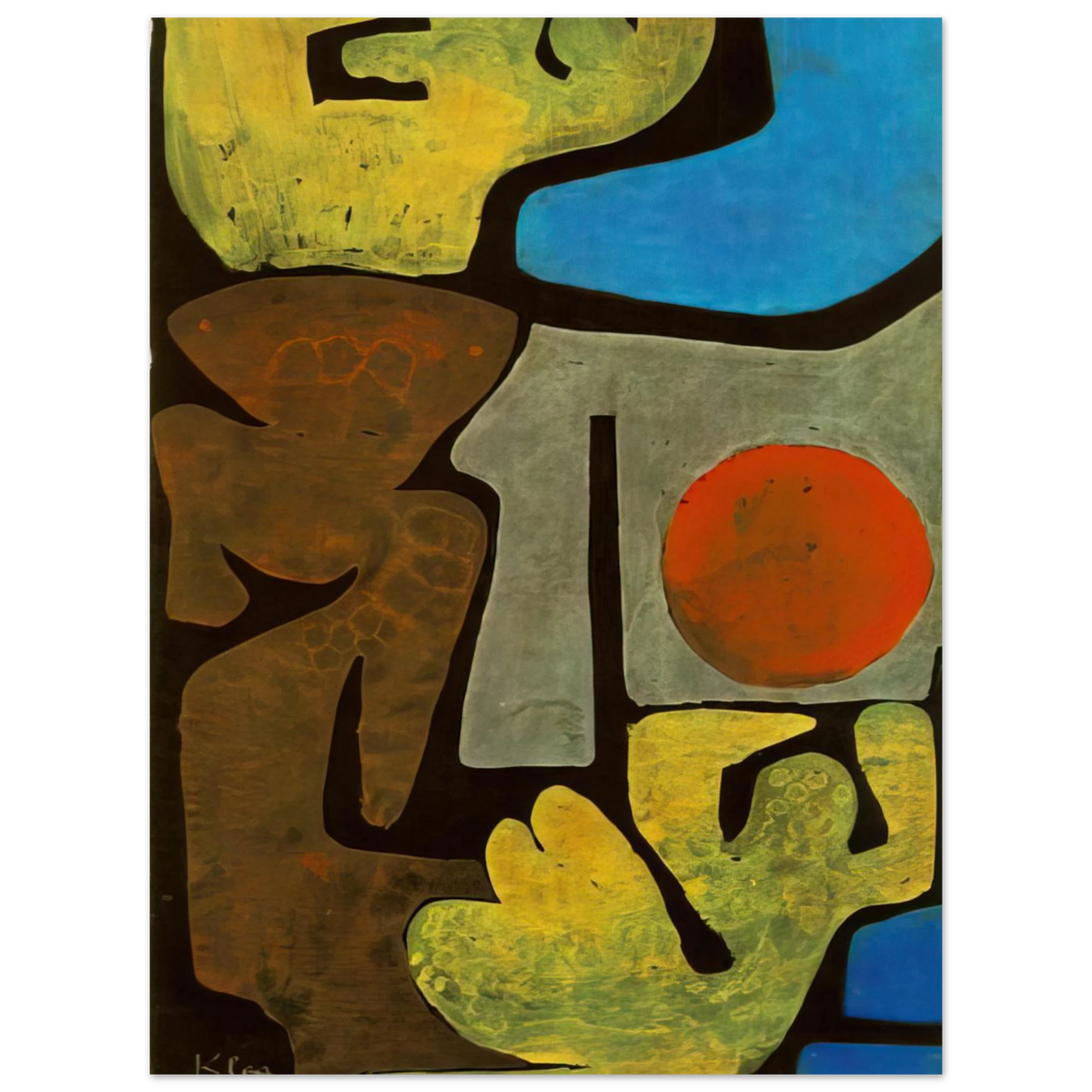 Park Of Idols by Paul Klee (1938) – art poster