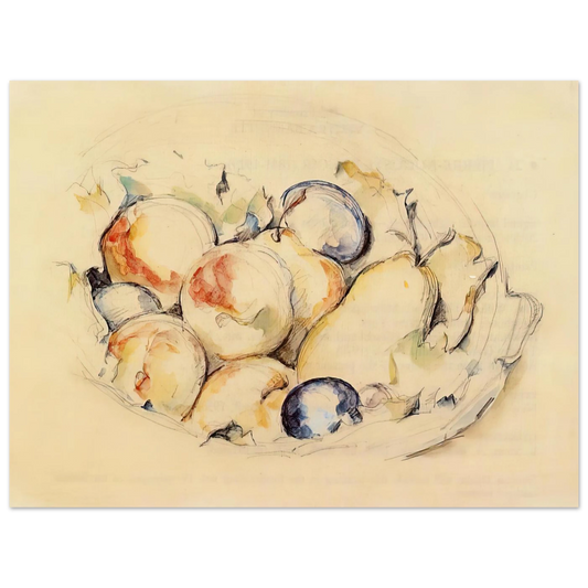 Fruits by Paul Cézanne – art poster, view 2