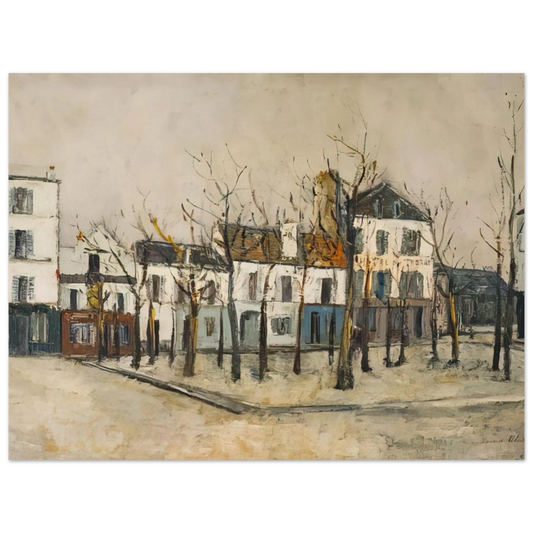 La Place Du Tertre by Maurice Utrillo (1910) – art poster, view 2