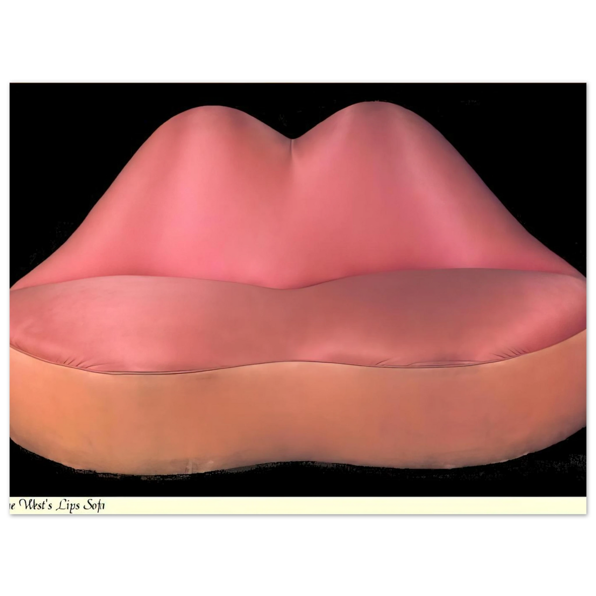 Mae West Lips Sofa by Salvador Dali (1937) – art poster