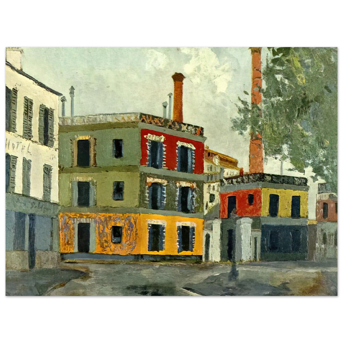 Factory by Maurice Utrillo – art poster