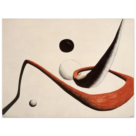 Space Tunnel by Alexander Calder (1932) – art poster, view 2
