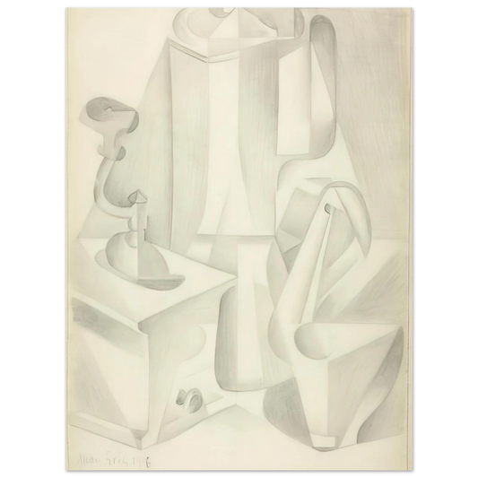 Still Life With Coffee Mill by Juan Gris (1916) – art poster, view 2