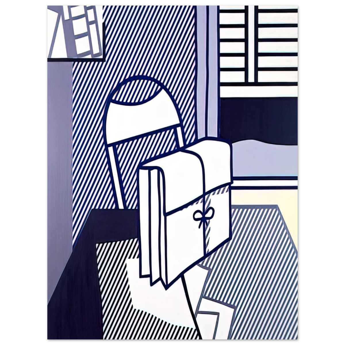 Still Life With Dossier by Roy Lichtenstein (1976) – art poster