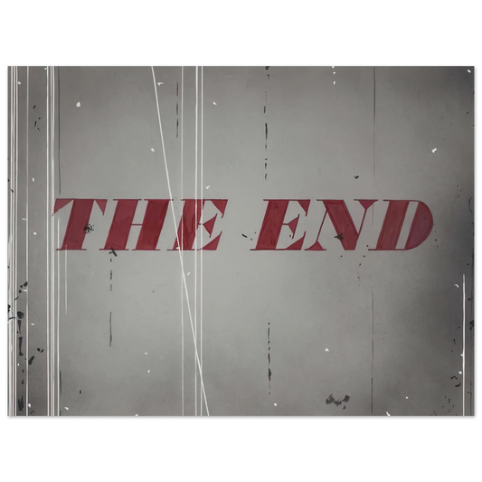 The End by Edward Ruscha (1997) – art poster, view 2
