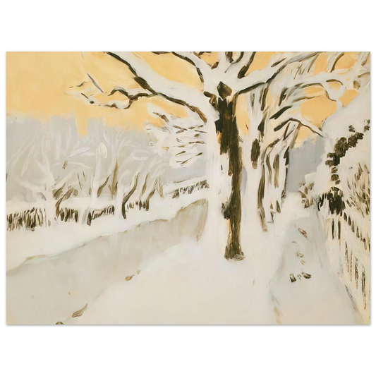 Late Afternoon Snow by Fairfield Porter (1972) – art poster, view 2