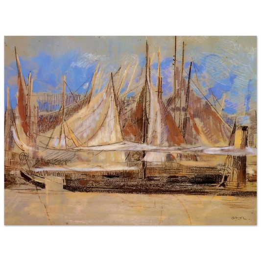 Yachts At Royan by Odilon Redon (1902) – art poster, view 2