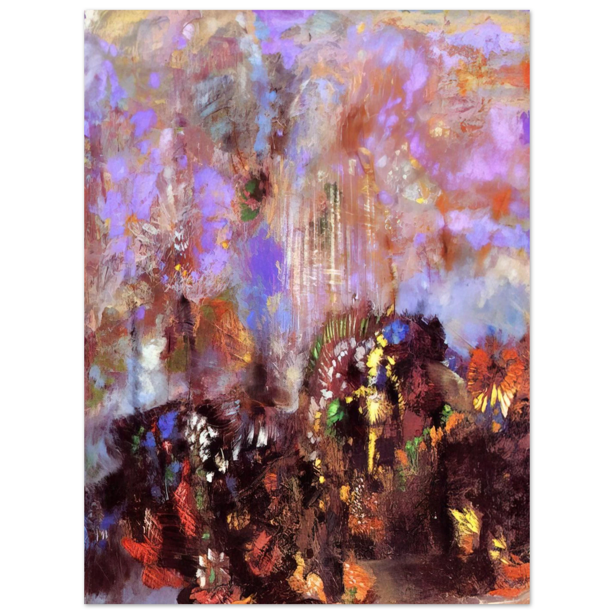 Composition With Flowers by Odilon Redon – art poster