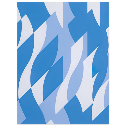 Two Blues by Bridget Riley (2003) – art poster, view 2