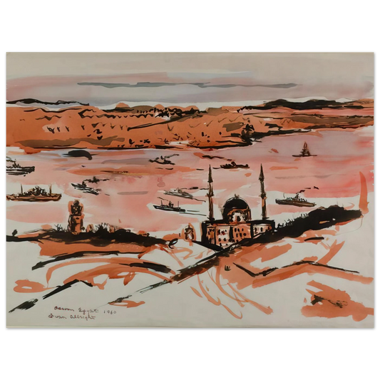 Nile River At Aswan Egypt by Ivan Albright (1960) – art poster, view 2