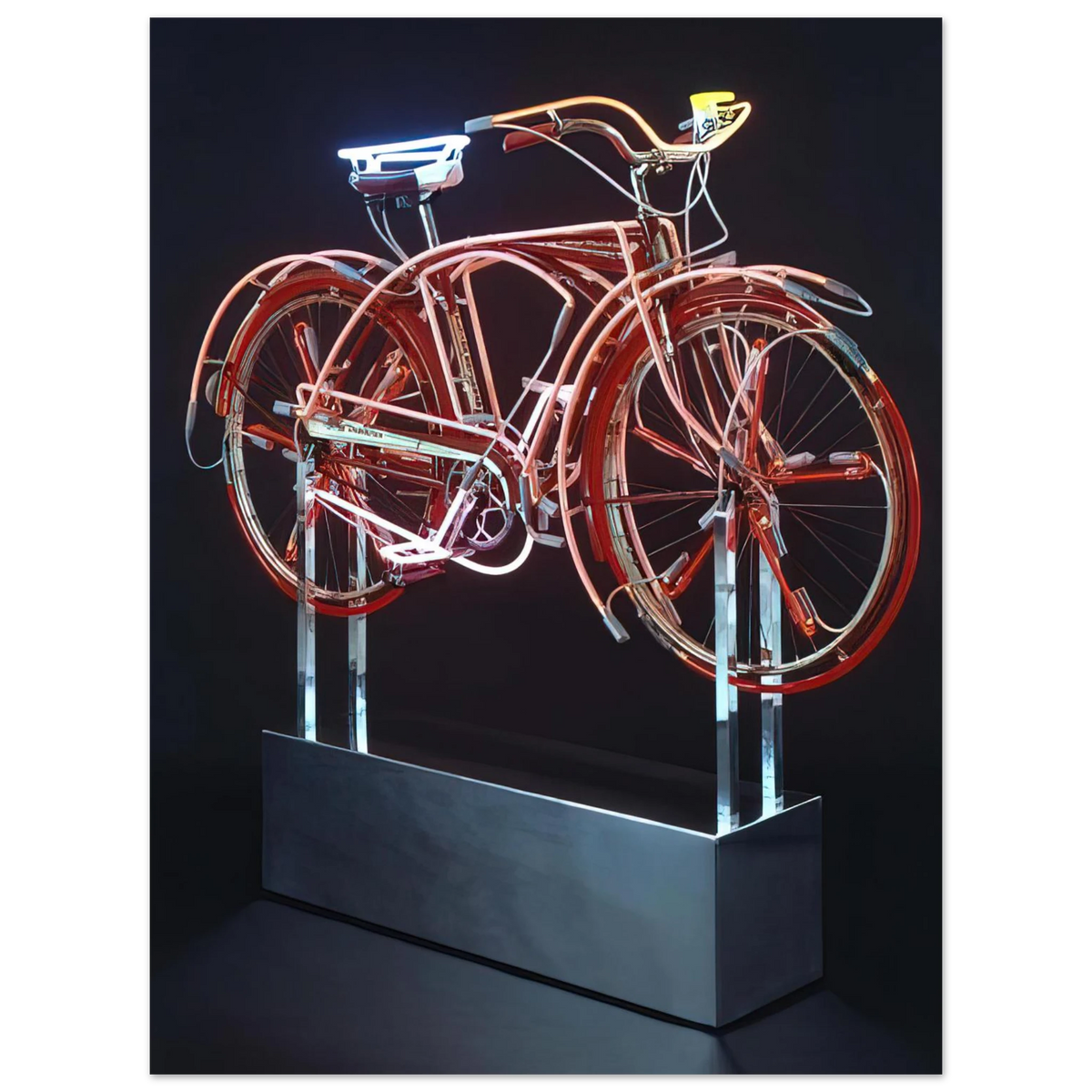 Bicycloid Ix by Robert Rauschenberg (1994) – art poster