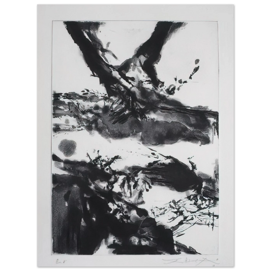 Flashes by Zao Wou-Ki (1992) – art poster, view 2