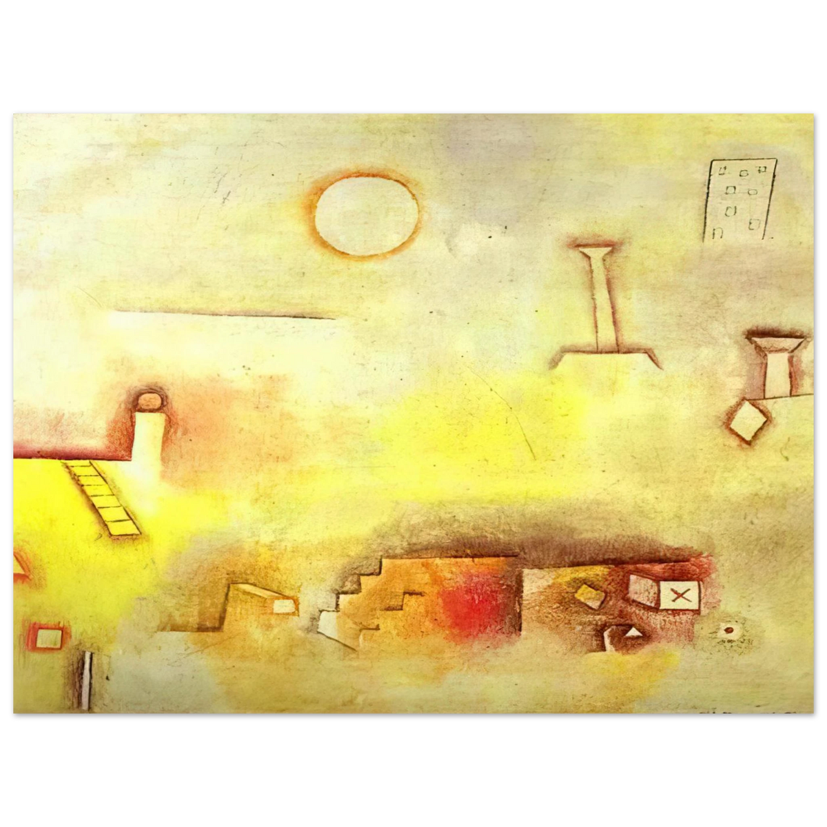 Reconstructing by Paul Klee (1926) – art poster