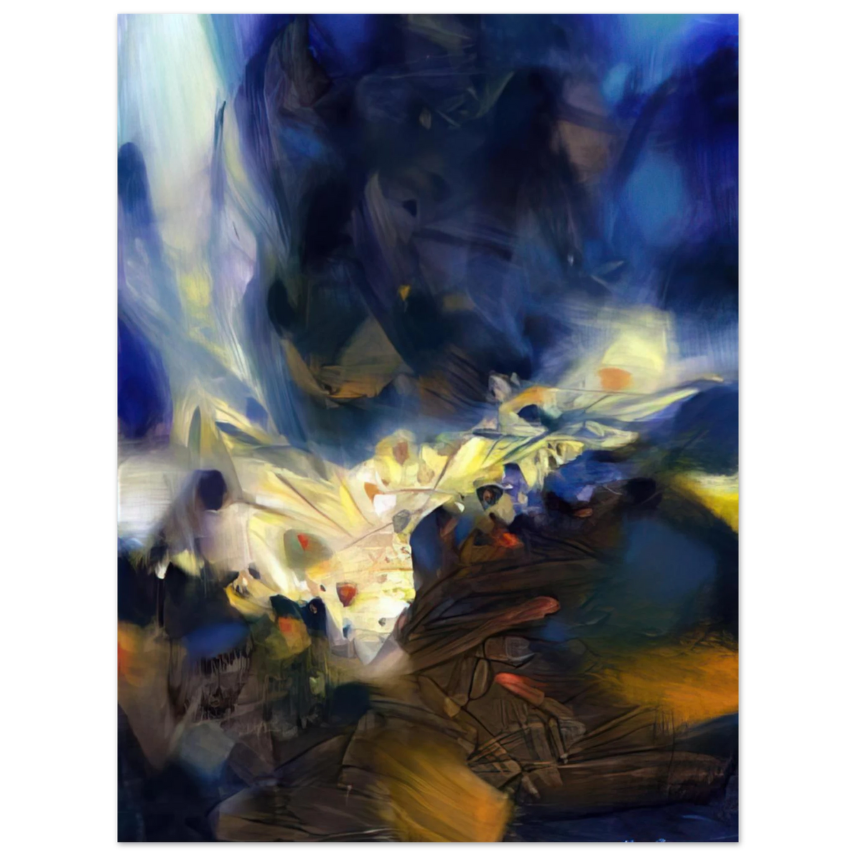 Le Souffle Qui Libere La Matiere by Chu Teh-Chun (2006) – art poster