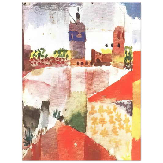 Hammamet With Mosque by Paul Klee (1914) – art poster, view 2