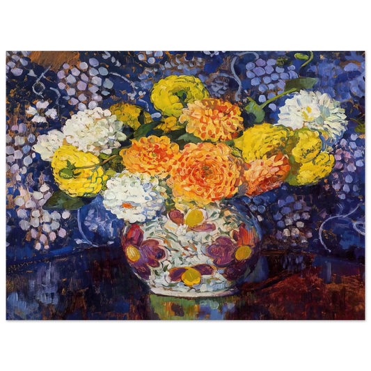 Vase Of Flowers by Theo van Rysselberghe (1907) – art poster, view 2