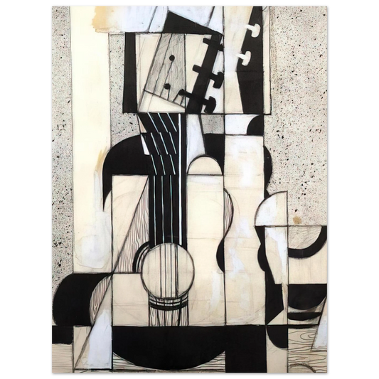Still Life With Guitar by Juan Gris (1913) – art poster, view 2