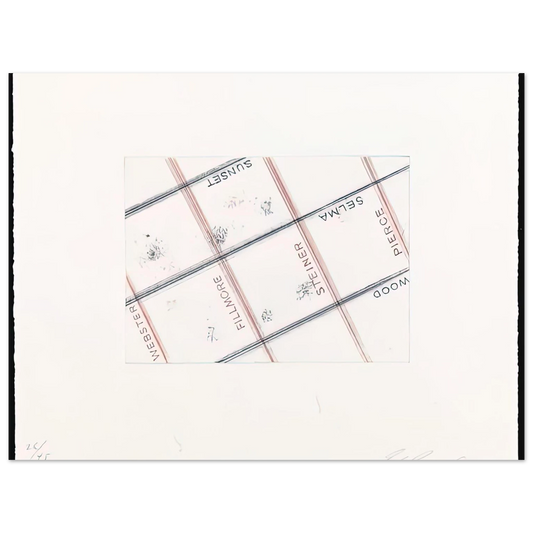 Pierce From Los Francisco San Angeles Portfolio by Edward Ruscha – art poster, view 2