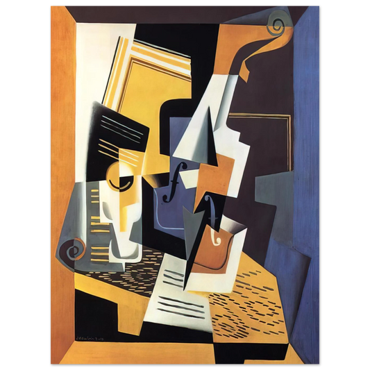 Violin And Glass by Juan Gris (1918) – art poster, view 2