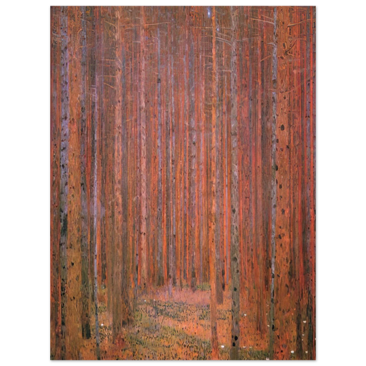 Fir Forest I by Gustav Klimt – art poster, view 2