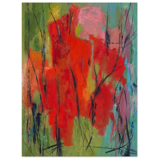 Red Abstraction by Alma Woodsey Thomas (1960) – art poster, view 2