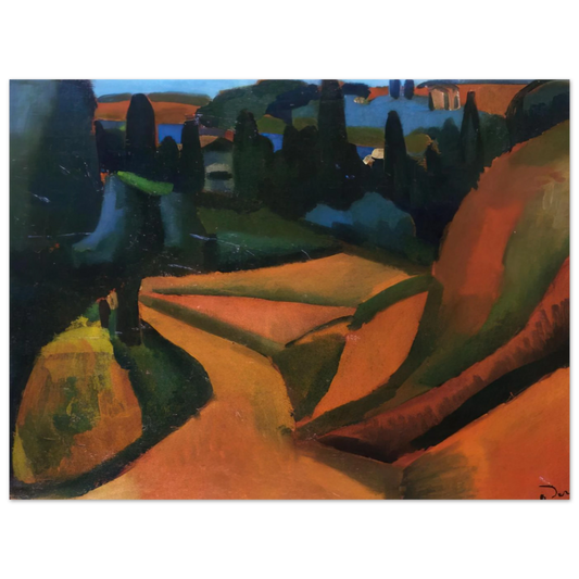Landscape Near Martigues by Andre Derain (1908) – art poster, view 2