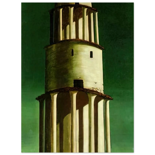 The Great Tower by Giorgio de Chirico (1913) – art poster, view 2