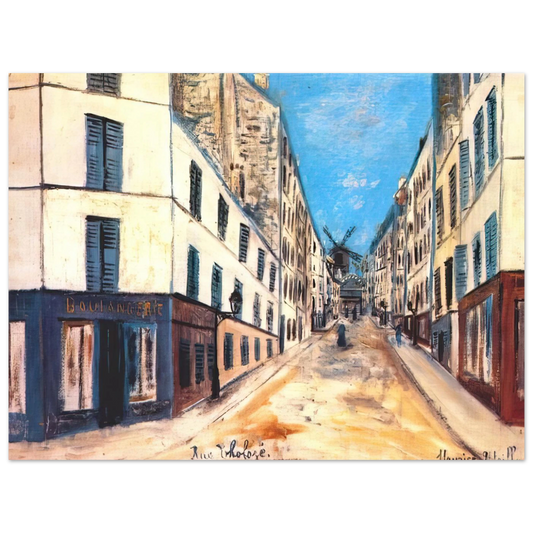 Tholoze Street by Maurice Utrillo – art poster, view 2