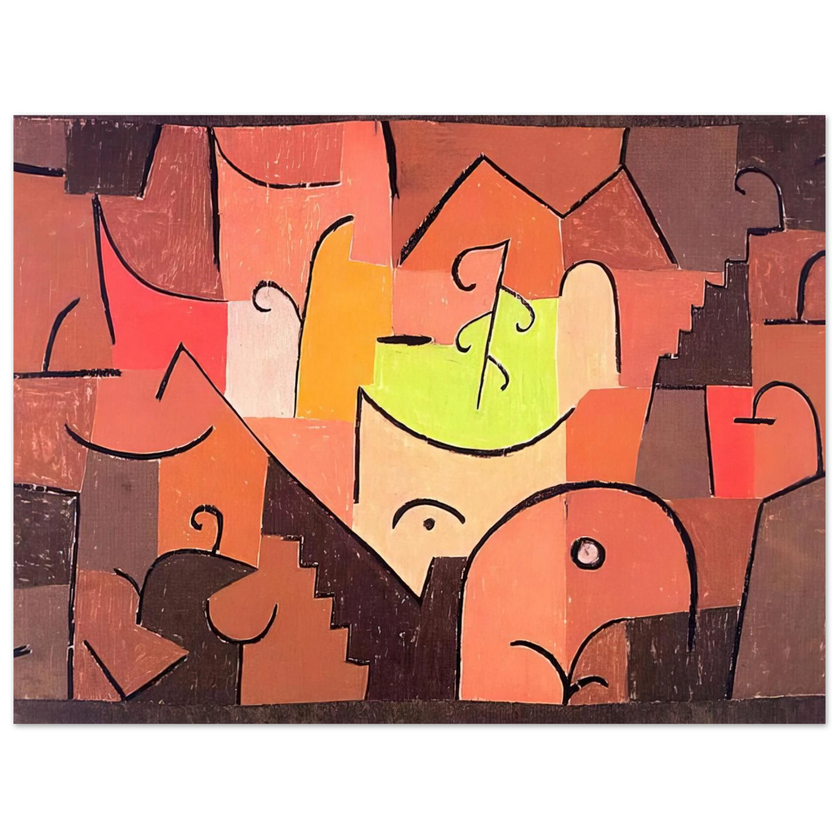 Stage Landscape by Paul Klee (1922) – art poster
