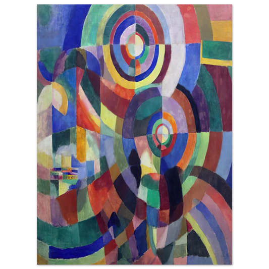 Electric Prisms 1 by Sonia Delaunay – art poster, view 2