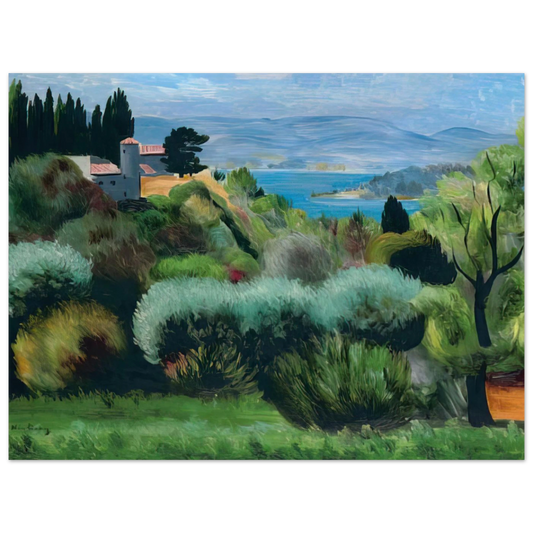 Sanary Landscape by Moise Kisling (1937) – art poster, view 2