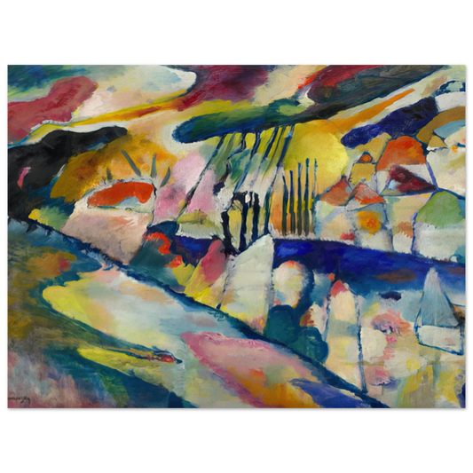 Landscape With Rain by Wassily Kandinsky (1913) – art poster, view 2
