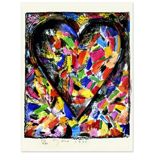 Confetti Heart by Jim Dine (1985) – art poster, view 2