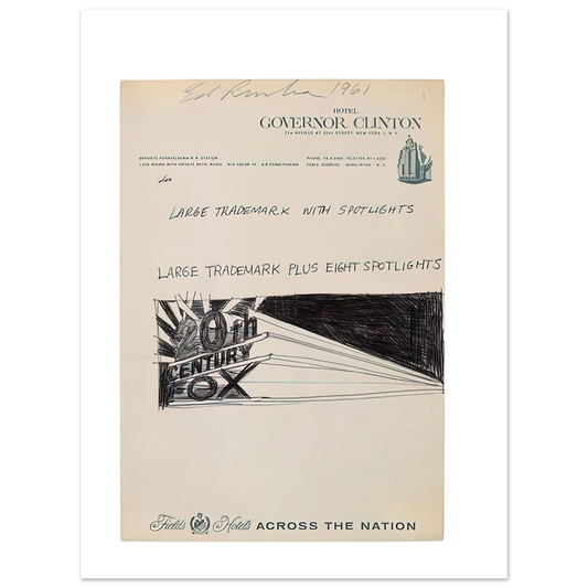 Trademarck Sketch by Edward Ruscha (1961) – art poster, view 2