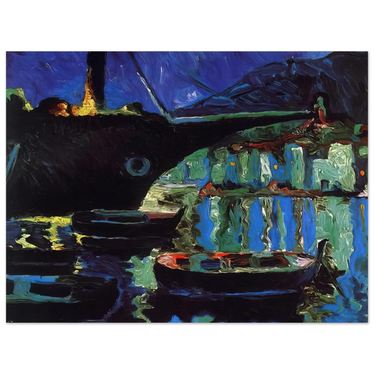 Port Of Cadaques Night by Salvador Dali – art poster, view 2