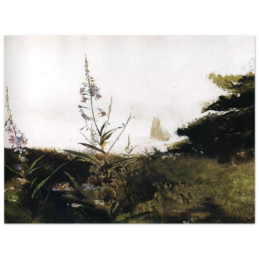 Under Sail by Andrew Wyeth – art poster, view 2