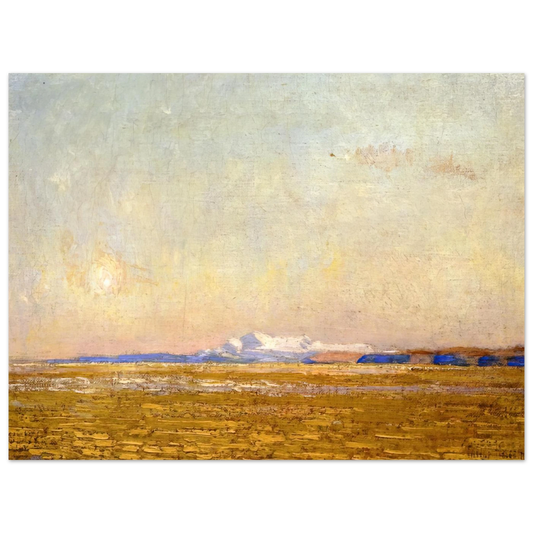 Moonrise At Sunset, Harney Desert by Childe Hassam – art poster, view 2