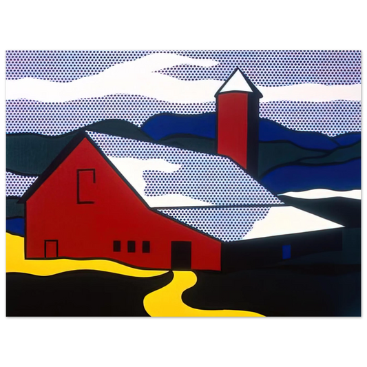 Red Barn II by Roy Lichtenstein (1969) – art poster, view 2