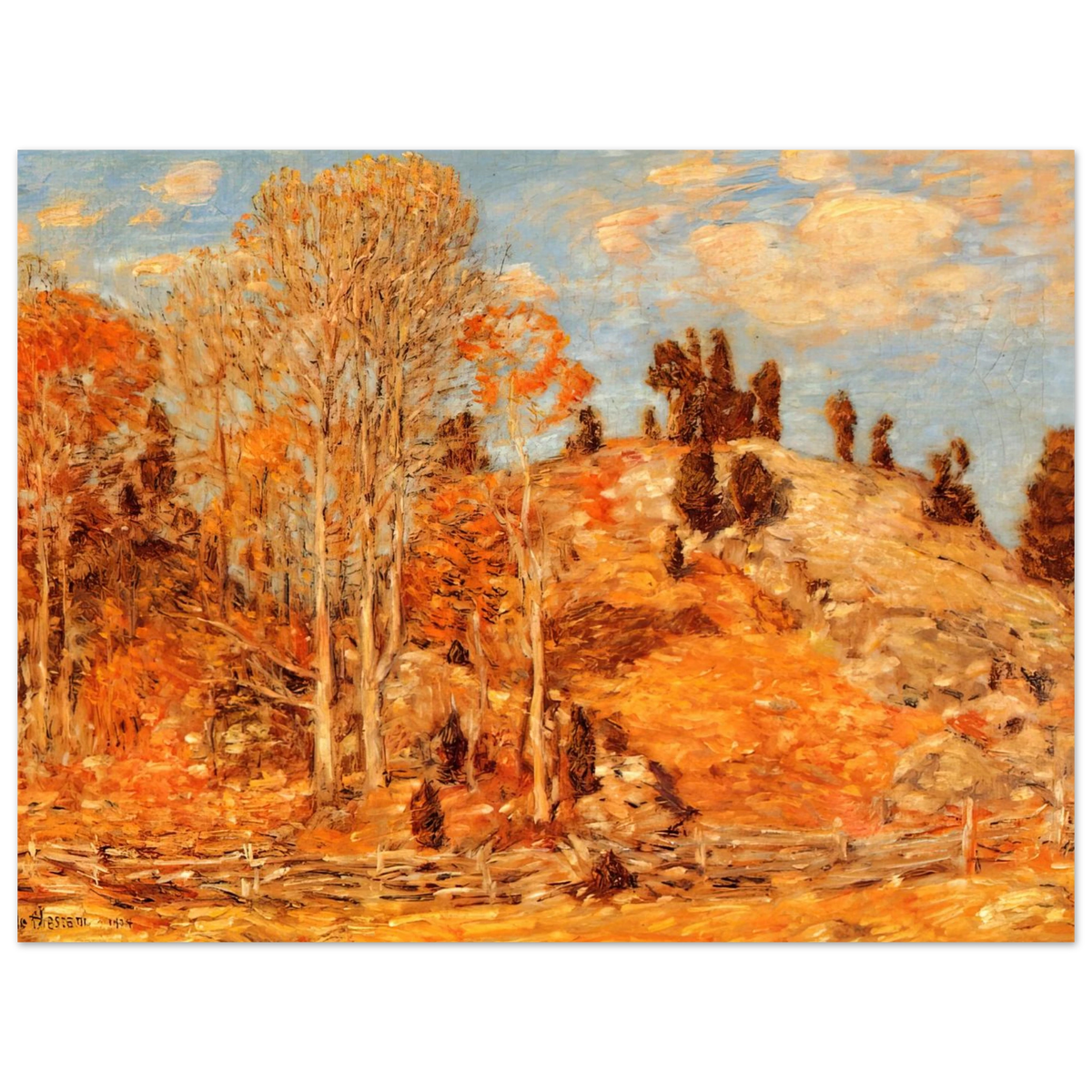 The Cedar Lot, Old Lyme by Childe Hassam – art poster