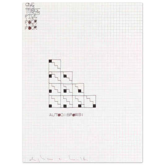 Autodisporsi by Alighiero Boetti (1975) – art poster, view 2