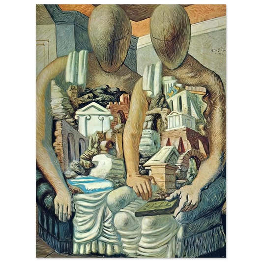 The Archaeologists by Giorgio de Chirico (1927) – art poster, view 2