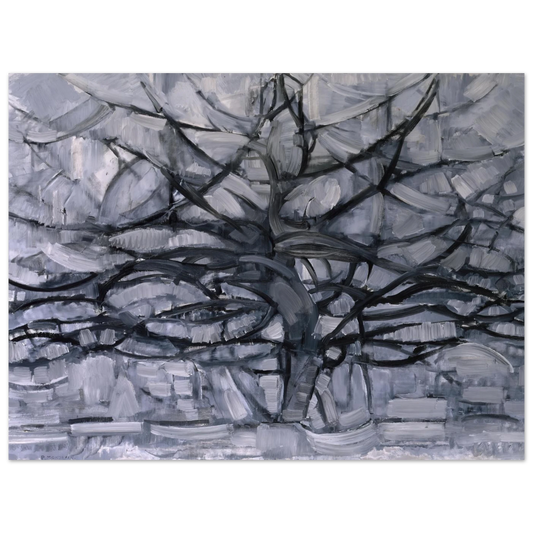 The Gray Tree by Piet Mondrian – art poster, view 2