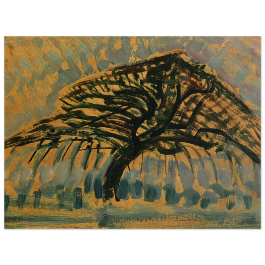 Study For Blue Apple Tree Series by Piet Mondrian – art poster, view 2