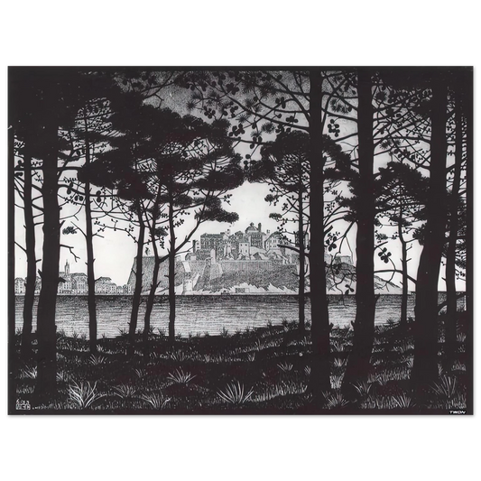 Pineta Of Calvi Corsica by M.C. Escher – art poster, view 2